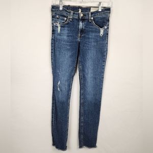 Rag & Bone Distressed Skinny Jeans Size 27